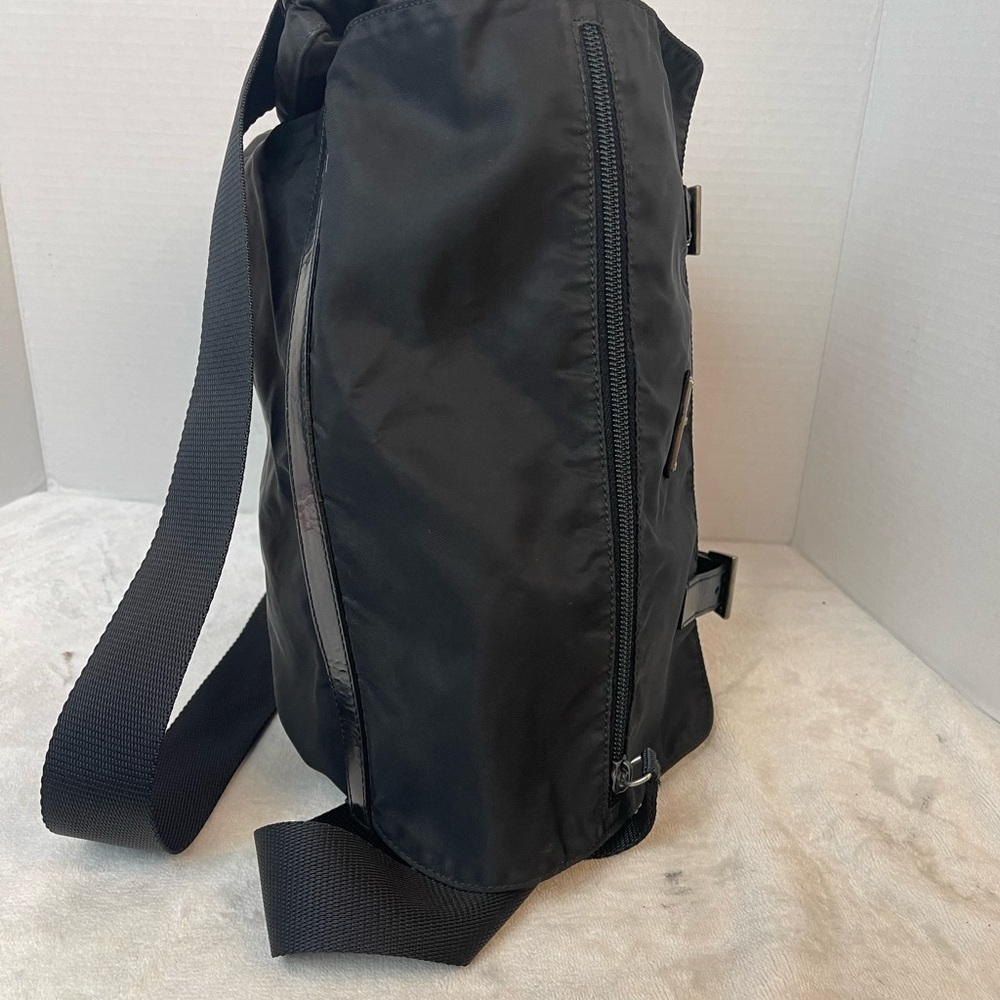 PRADA Vela Sport Tessuto Nylon Leather Shoulder Cross Body Bag Black - Picture 5 of 13